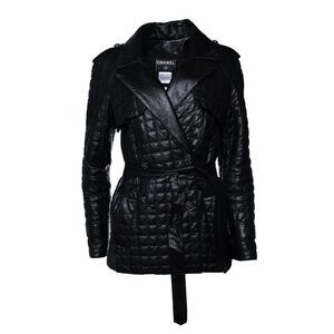 Chanel, black quilted leather jacket 2006